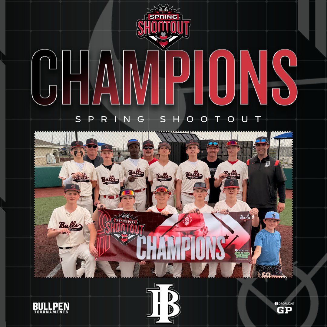 Bullpenevents's tweet photo. 🥇Congratulations to the Spring Shootout 13u D1 Champions, Bulls Black! 🥇

#WhereBaseballMatters https://t.co/0aC5zhuGPY