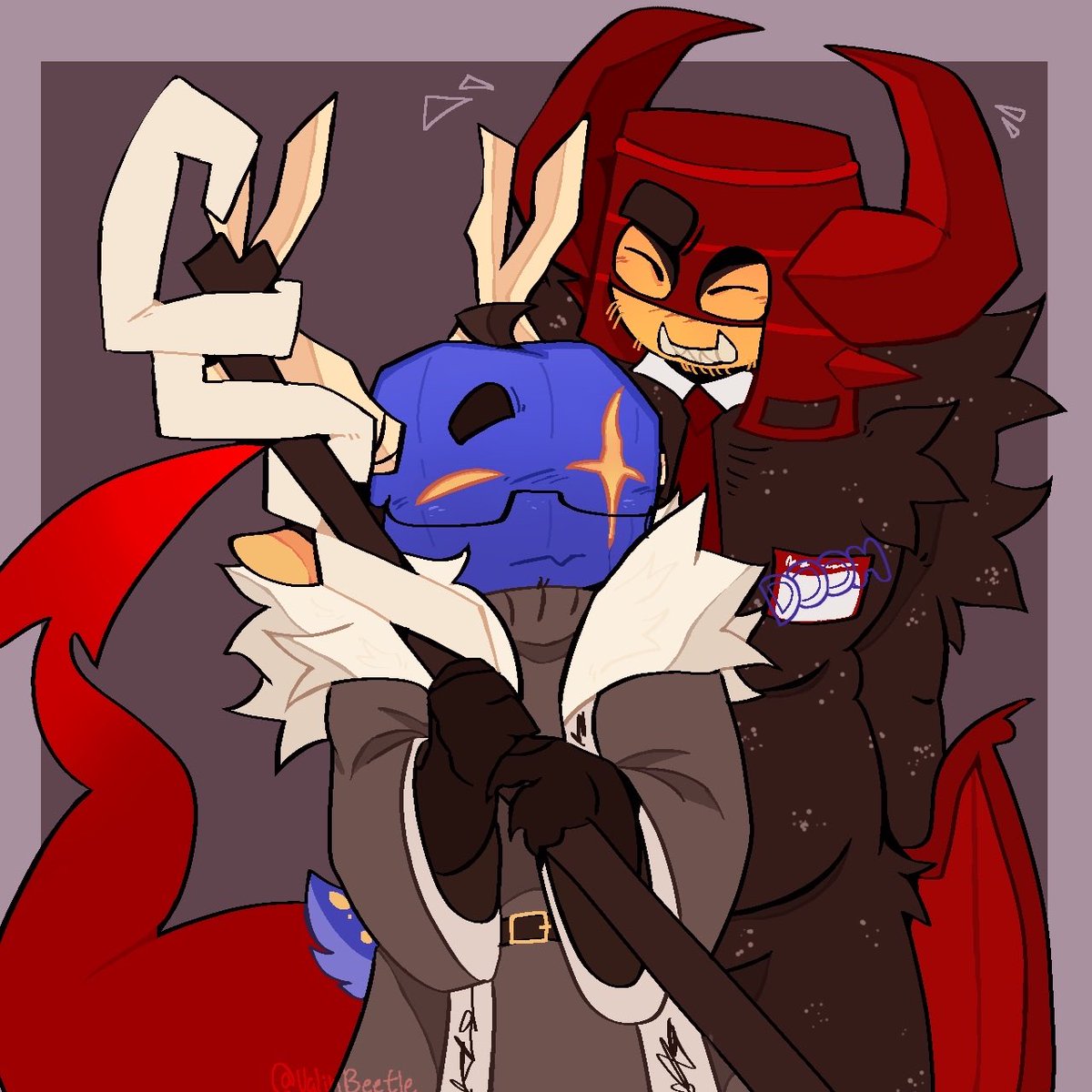 valinbeetle's tweet image. Repost because program likes to mess with me, I’ll draw #dusekkar and #mrdoombringer more or whatever 

[ #robloxadmins , #doomsekkar ]