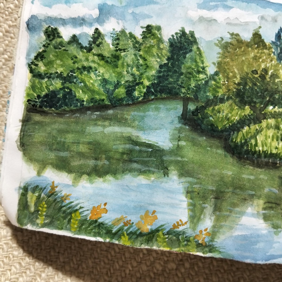 yerhysart's tweet photo. #landscape #watercolor #art #paisaje #acuarela #paint #artist #アキュララ #Màunước #수채화  #풍경 https://t.co/988Jq2sjcn