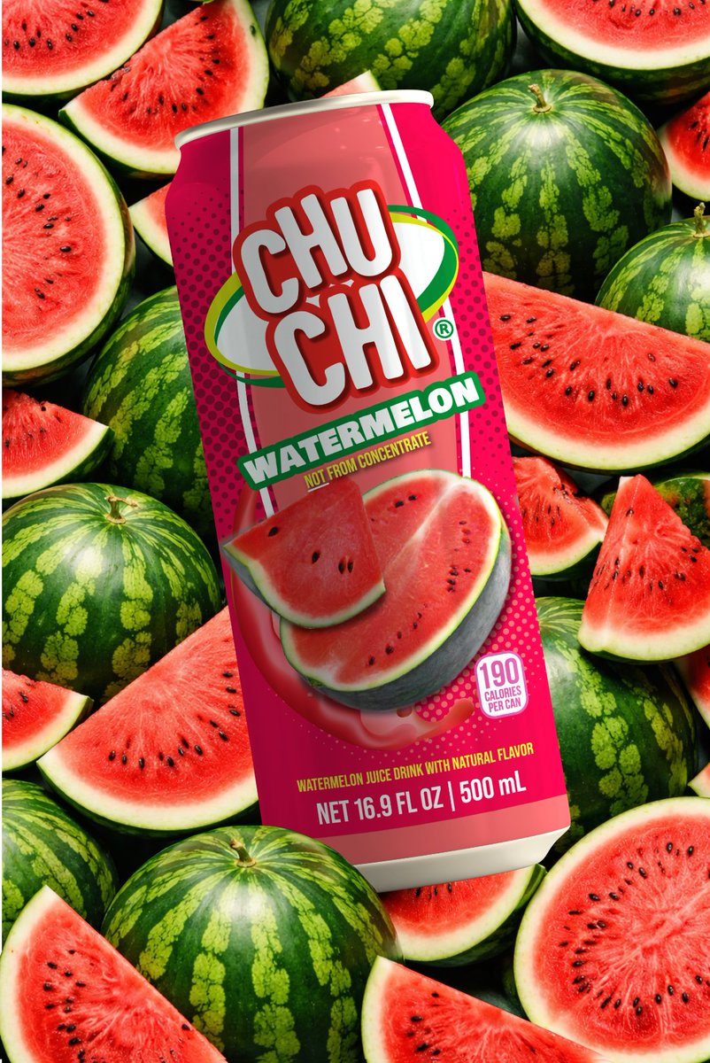 PushBeverages's tweet photo. With summer just around the corner, do you have your Chu-Chi Watermelon  ready? Light and refreshing, with no corn syrup or  artificial colors, this is going to be your new summer drink. It's great  right out of the chilled can or spectacular as the star of your summer cocktail! https://t.co/POinXcGPSa