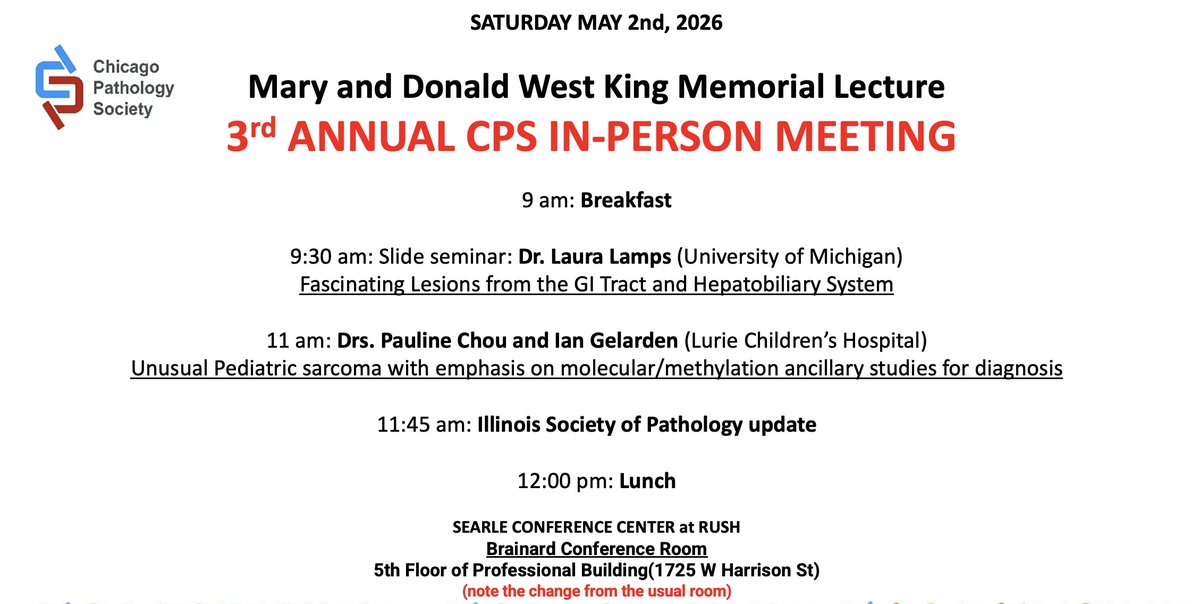 Chicago Pathology Society tweet media