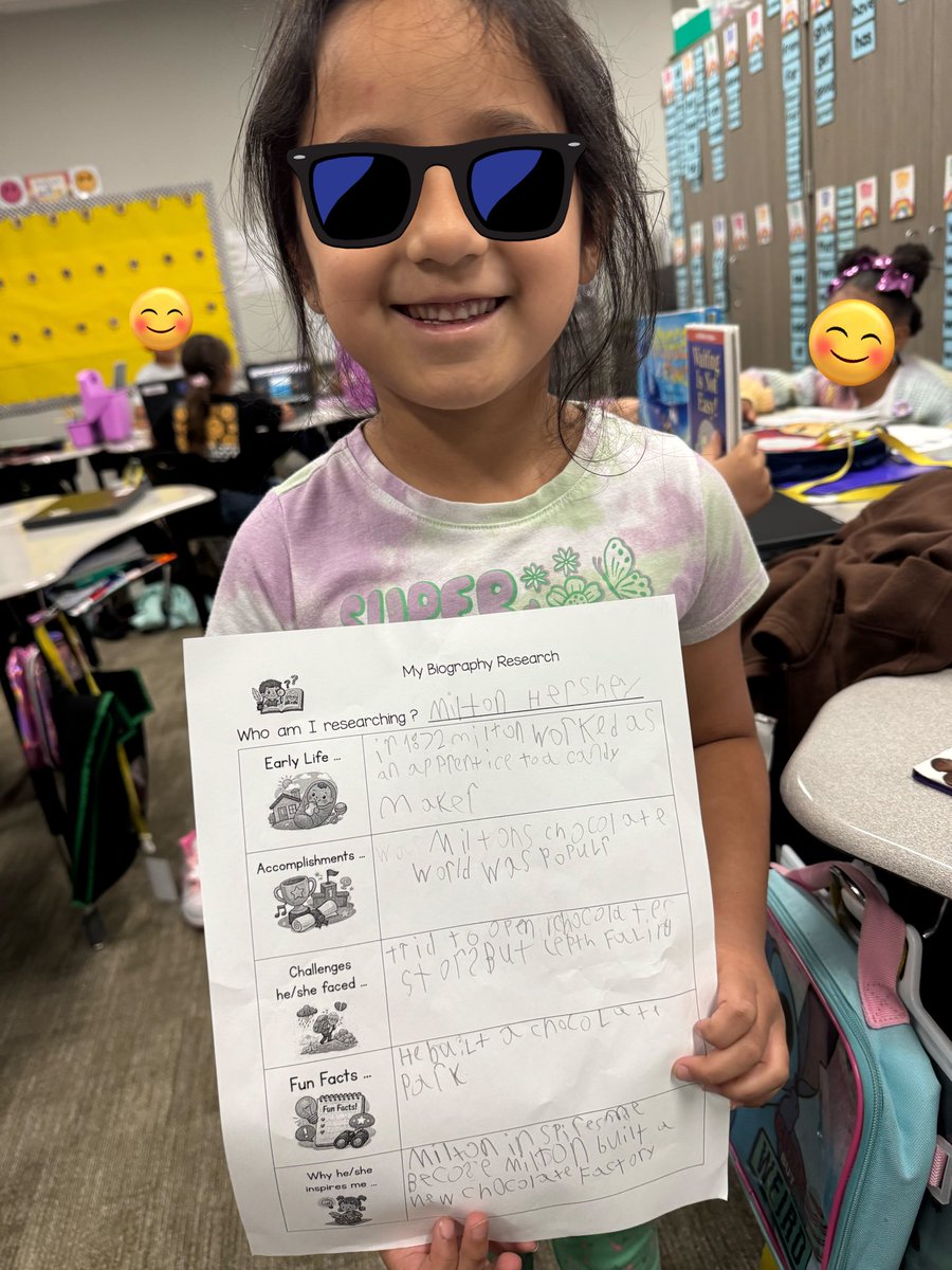 EvaPCFISD's tweet image. Biography research in Ms. Phipps’ 1st grade classroom! @HooverCFISD ! ✏️ 📝