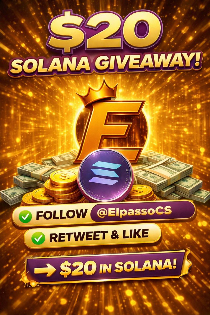 🐱20$ CRYPTO (SOL) GIVEAWAY🐱

Follow <a href="/ElpassoCS/">Elpasso</a> + Me
Retweet + Like

🐱Ends in 3 DAYS🐱
#Giveaway #Crypto