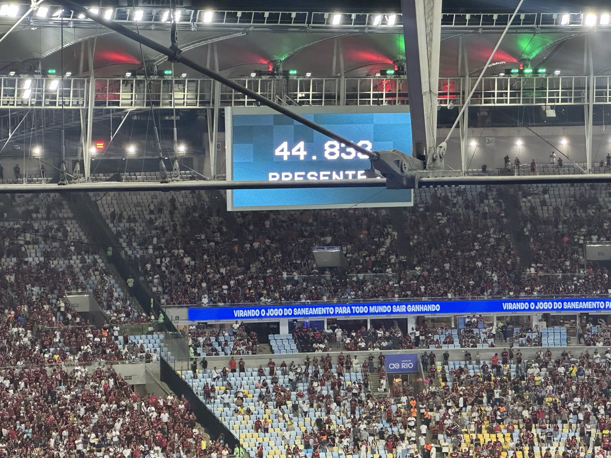 fernandez_puma's tweet photo. 40.833 espectadores presentes en Maracanã para el #FlaFlu. https://t.co/YP891CrRHg