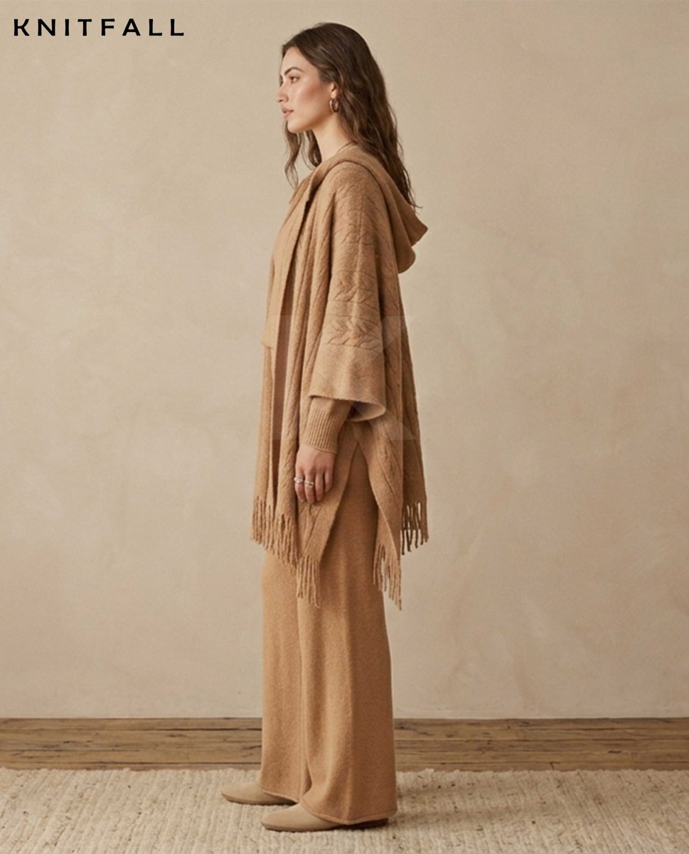knitfall's tweet image. Luxury Camel Knit 3-Piece Set – Relaxed Top, Wide-Leg Pants &amp;amp; Hooded Poncho
knitfall.etsy.com/listing/448762…
#knitset #knitwearstyle #cozyfashion #winteroutfit #loungewearset #knitfashion #womenswearstyle #minimalstyle #neutralstyle #bohostylefashion#3pieceset #ponchostyle #widelegpants