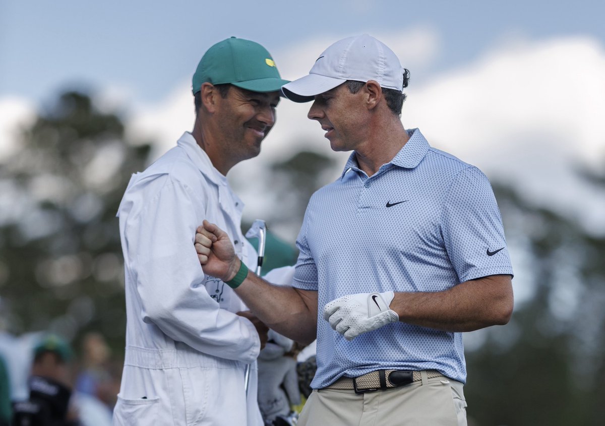 Rory McIlroy shoots rounds of 67, 65, 73 and 71 to win the Masters by 1 shot over Scottie Scheffler and become the first player since Tiger Woods in 2002 to successfully defend the Green Jacket.

Another historic weekend at Augusta National Golf Club.

<a href="/McIlroyRory/">Rory McIlroy</a> <a href="/TheMasters/">The Masters</a>