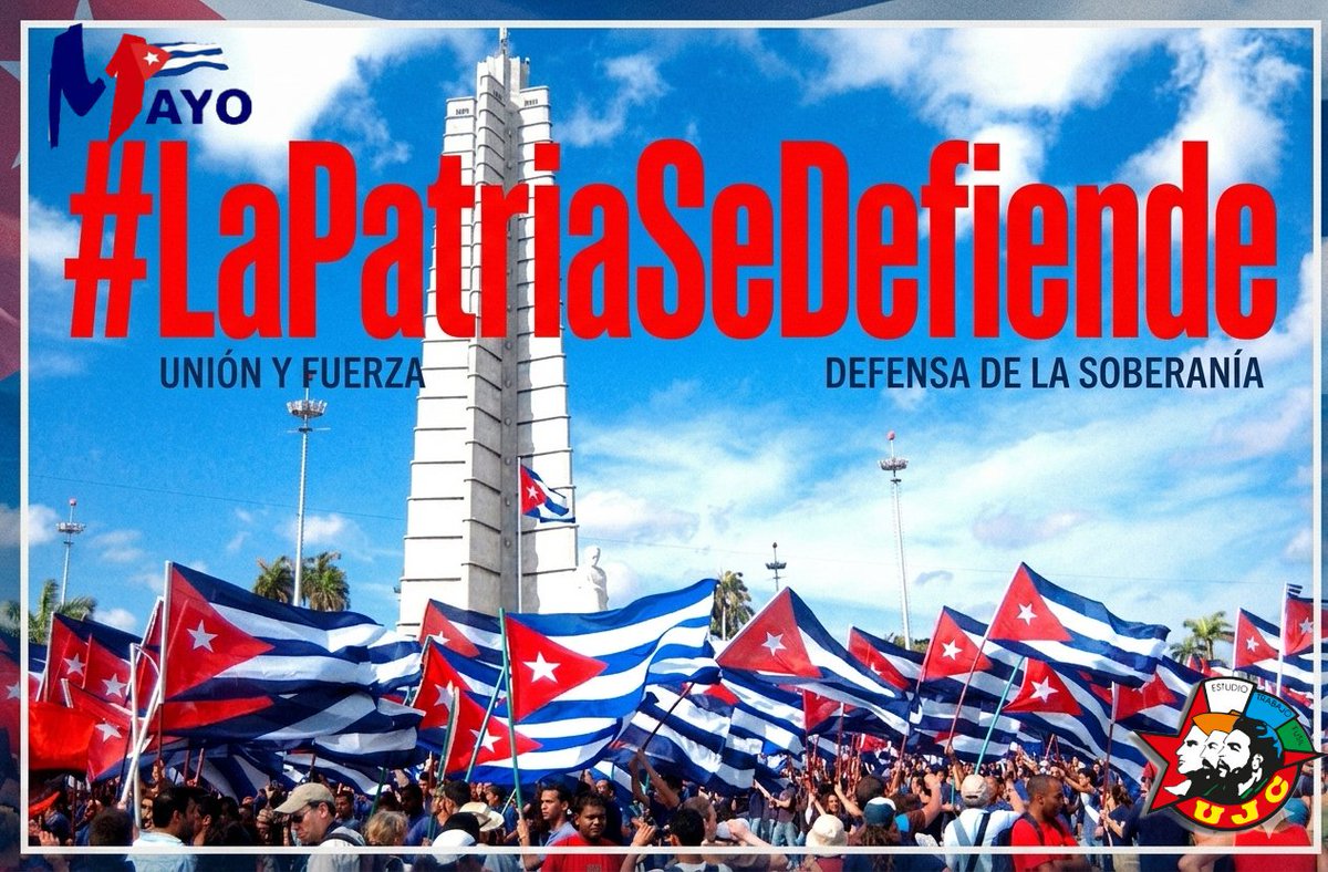#NiñosAdolescentesyJóvenes este #1Mayo acudamos a nuestras principales plazas y avenidas en respaldo a nuestra Revolución Heróica y victoriosa, conmemorando los #100AñosConFidel y dando fé inquebrantable al mundo de que #LaPatriaSeDefiende.
<a href="/rpalmero1/">Raúl Palmero  🇨🇺</a> <a href="/MeyvisEstevezE/">Meyvis Estevez Echevarría</a> 
<a href="/UJCdeCuba/">UJC de Cuba</a>