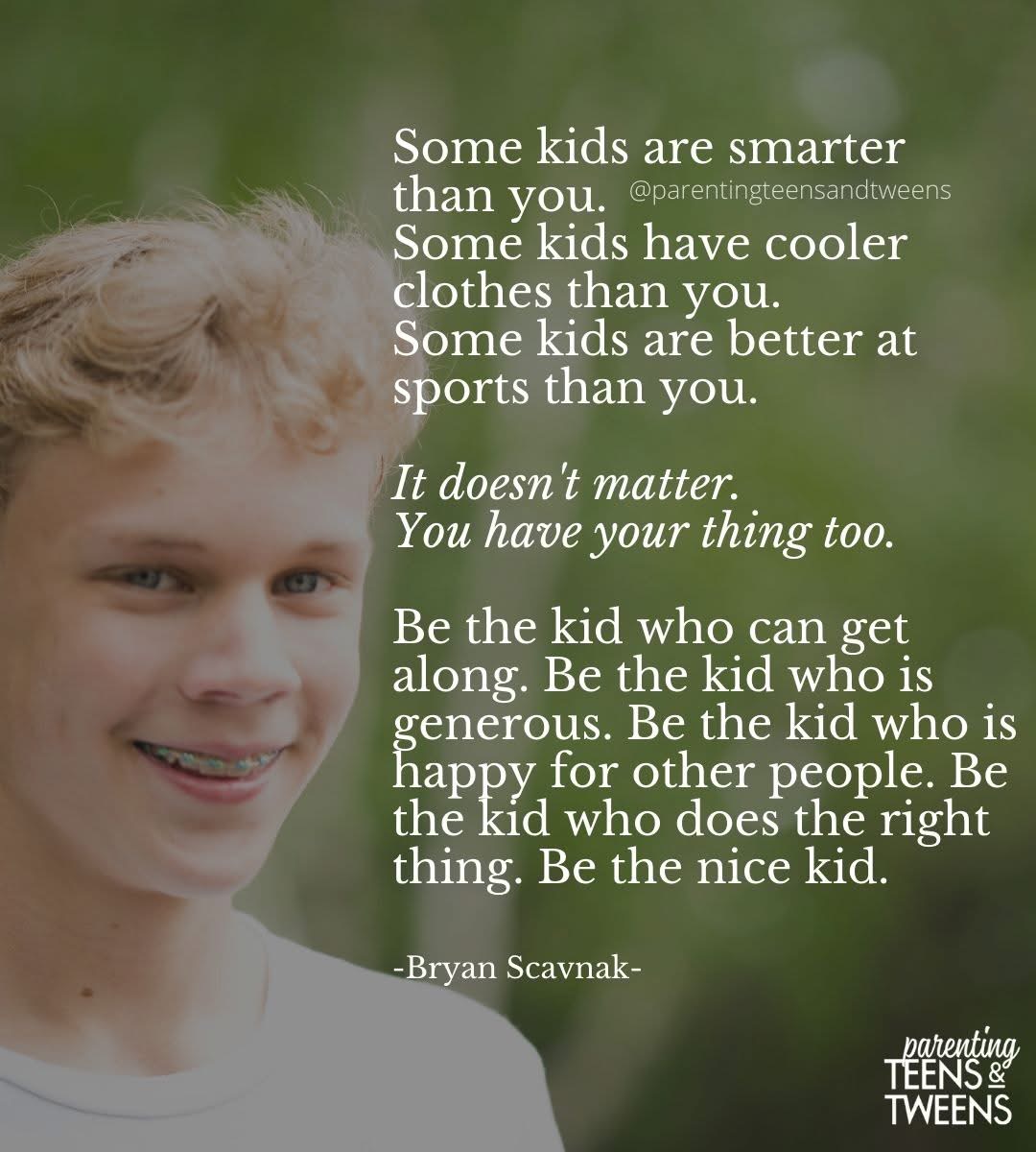 PHealthySchools's tweet image. To tweens and teens out there--you may have different gifts and talents than other kids and they than you, but you can always be the nice kid.  So this week, try to focus on that.  #ProjectHealthySchools