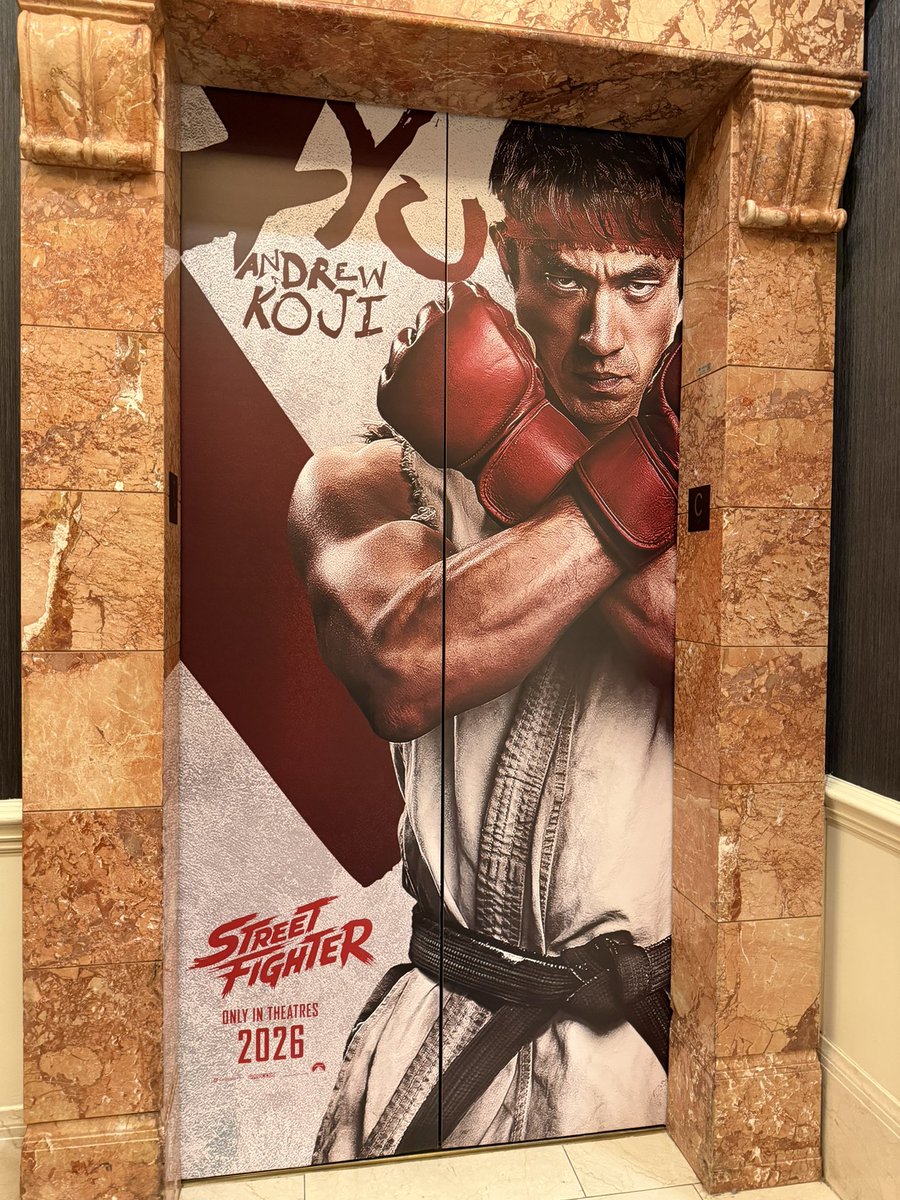 Fandango's tweet image. Get ready to fight!

#StreetFighter has arrived at #CinemaCon. Only in theaters this October.