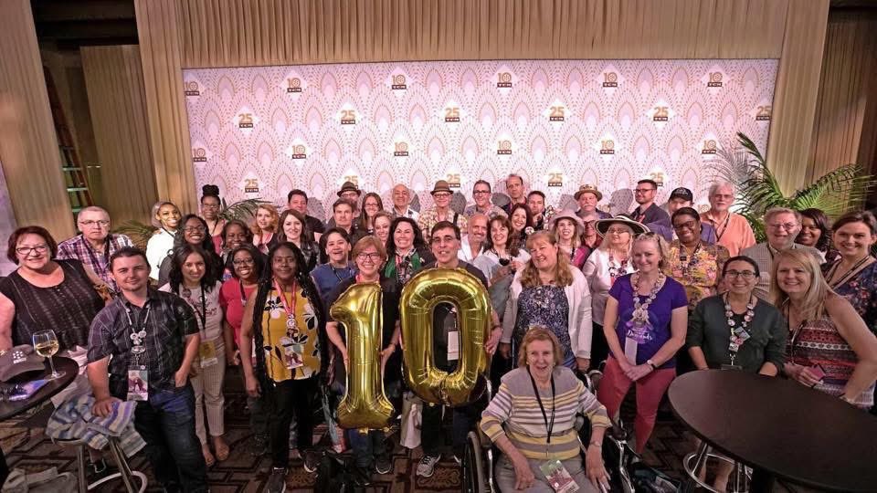 CitizenScreen's tweet image. The #TCMParty gang celebrating the 10th #TCMFF today in 2019.