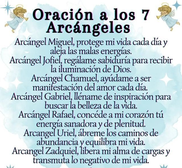 cristian_caffa's tweet photo. Oración a los 7 Arcángeles, respira suavemente y recibe sus bendiciones!!! https://t.co/yb2xKdpsvb