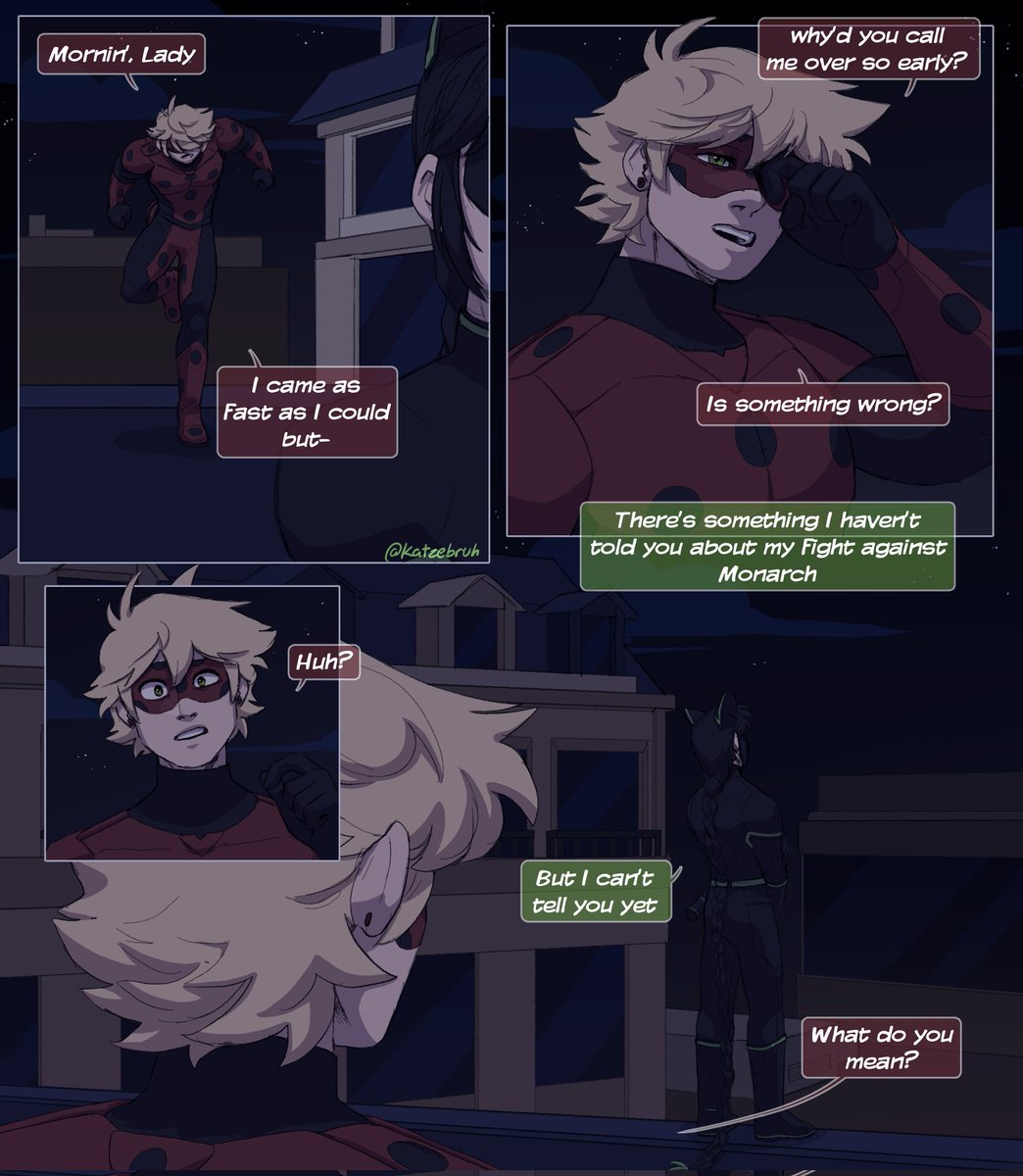 katzebruh's tweet image. Finally after like a year and a half of this just sitting in my computer, I'm finally sharing what happens in my AU after the finale (1/2)
#miraculousladybug #mlb