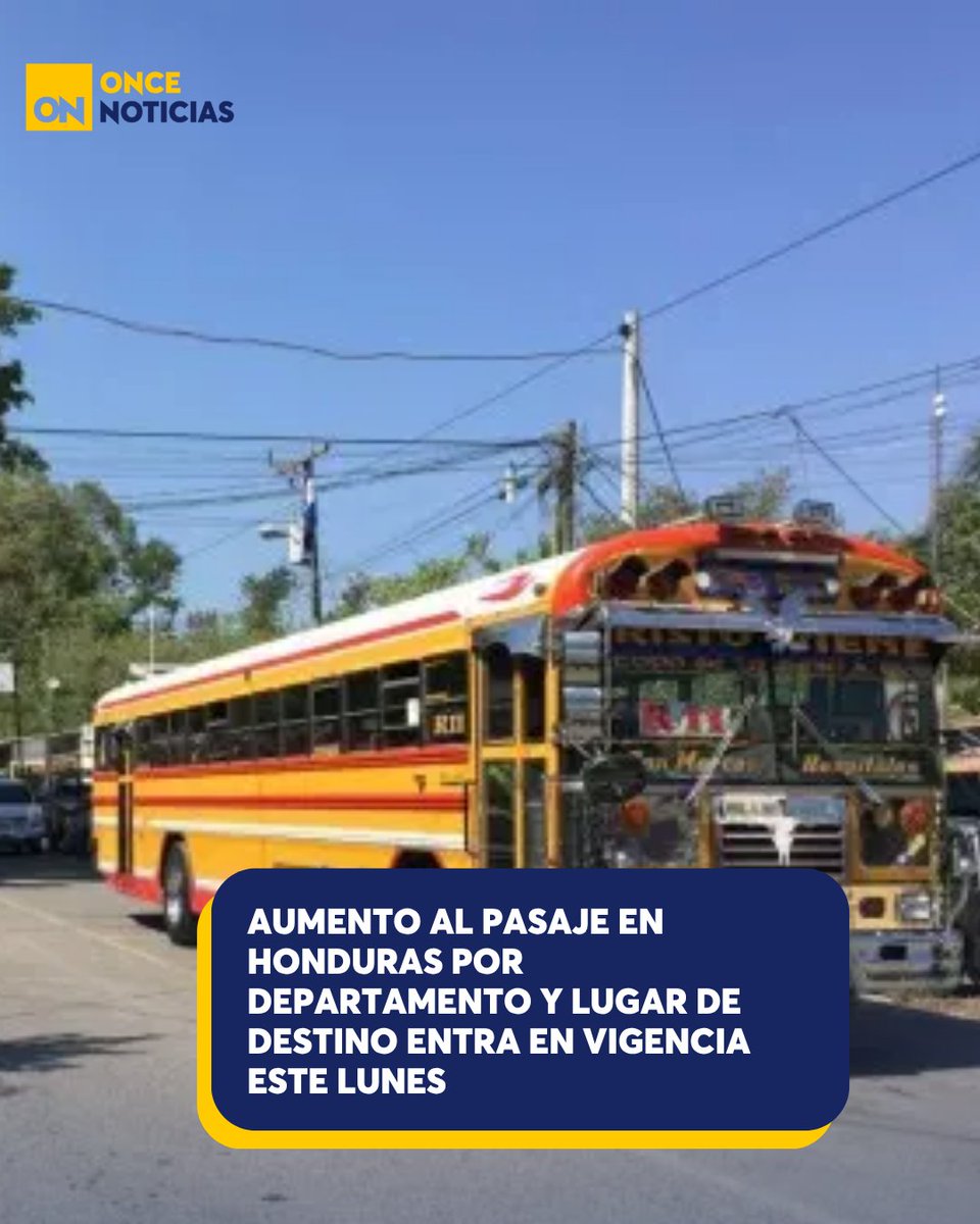 11_Noticias's tweet photo. 🚍🇭🇳 Usuarios del transporte interurbano denuncian alzas en las tarifas de pasaje. Conoce acá las rutas y los incrementos de las rutas del país.
https://t.co/ngtt0Mvqgo
#RutasInterurbanas #Honduras #Incrementos #Combustibles #Pasajes #Denuncias https://t.co/DHZJ288t7i