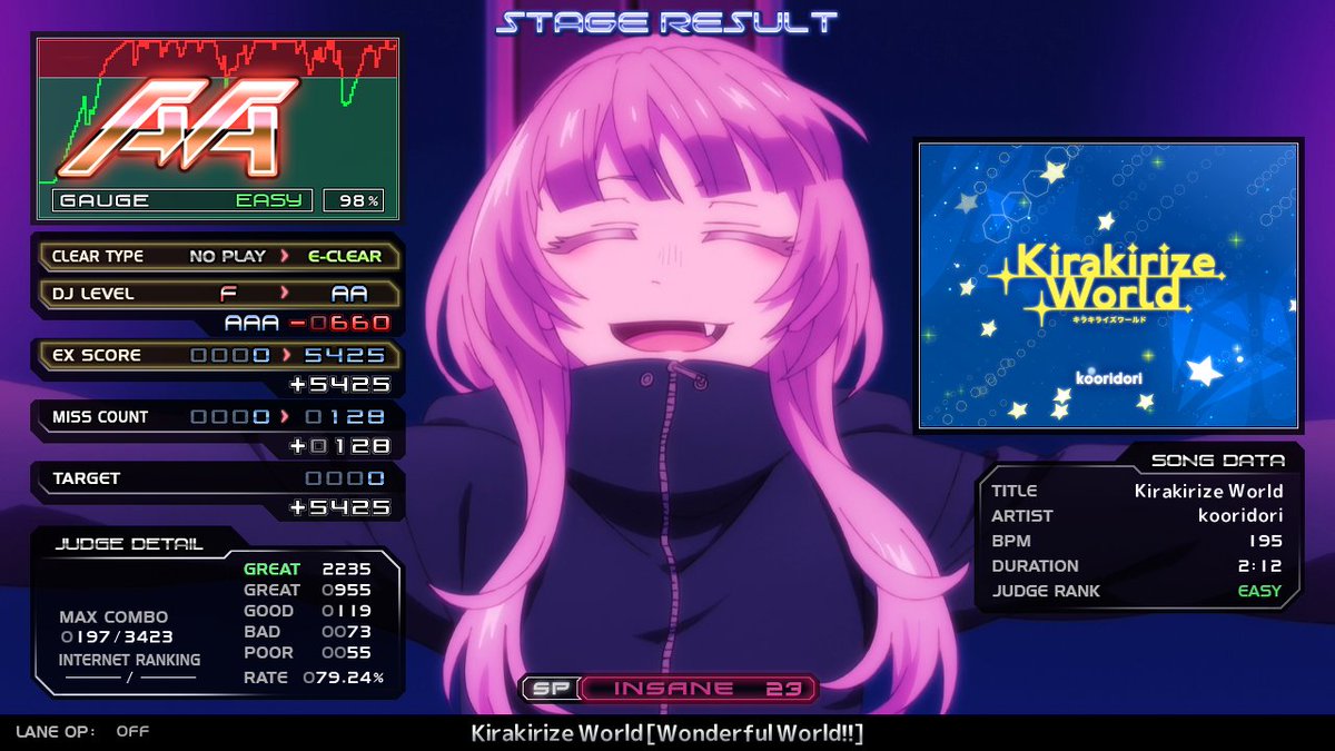 29niratama's tweet photo. EASY
st4
Crush Expert [HEARTFUL]
Death Waltz [Phantom Jacks]
Kirakirize World [Wonderful World!!]
LuminousAttack [yumether]

腕パンパン https://t.co/Ci0vyswwU4
