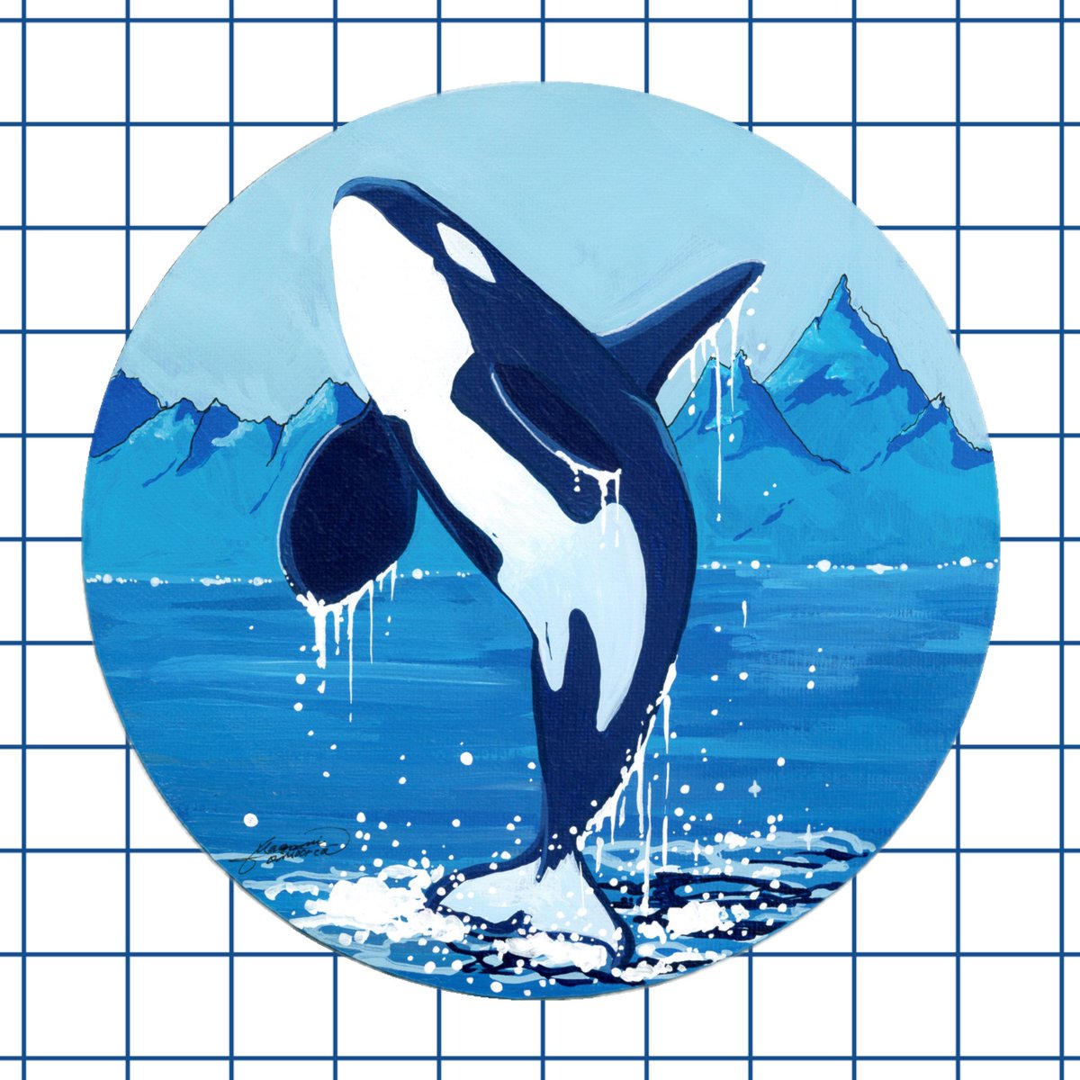 OimoOrca's tweet photo. オルカふりーく3まで
あともう少し！
キャンバスアートの原画も
6枚もっていきます🐬

展示販売なので絵の具の質感や
細かな部分まで実物を見ていただけたら
嬉しいです☺️💖 https://t.co/yzI49kVHmM