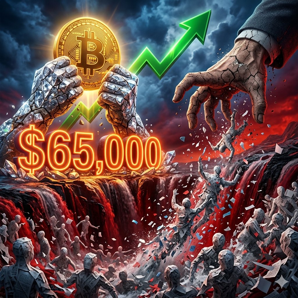 TheBitcoin__'s tweet image. The Bitcoin price is forming a base at $65,000! This could be a sign that the market is starting to stabilize. Are you ready to invest in cryptocurrencies? #Bitcoin #Cryptocurrencies #Investment