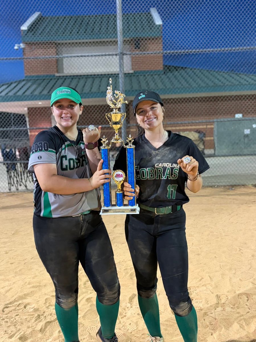 kkaypatton17's tweet photo. Wow! What a Saturday with my Cobra girls! We went to play our first HS tournament of the year and showed out! Proud of my team for always fighting! We came away undefeated Gold champs! 
🐍 🐍 🐍 🐍 
@CarolinaCobras_ 
@BrawleyCobras 
@gatorjack72 
@SoftballDown https://t.co/w3Uh3NmASH