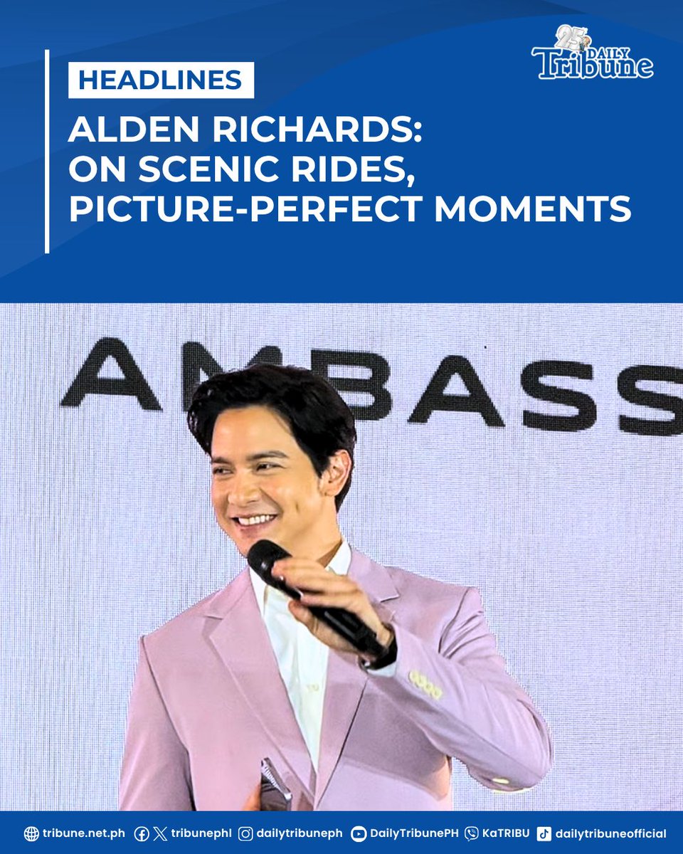 Asia’s Multimedia Star Alden Richards isn’t just lighting up screens and stages — he’s out on the road, pedaling through scenic trails with a smartphone in hand, perfectly embodying the spirit of a star who’s always on the go. | Pauline Joyce Pascual 

Read more at: