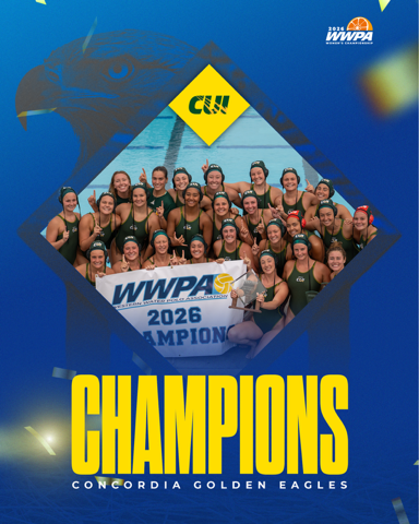 TheWWPA's tweet photo. 🚨 WWPA CHAMPIONS 🚨

@cuigoldeneagles nip Biola, 4-3, in the #WWPA Final to secure their first conference title and a trip to Nationals! 
#ncaawaterpolo https://t.co/yYoLCk81pm