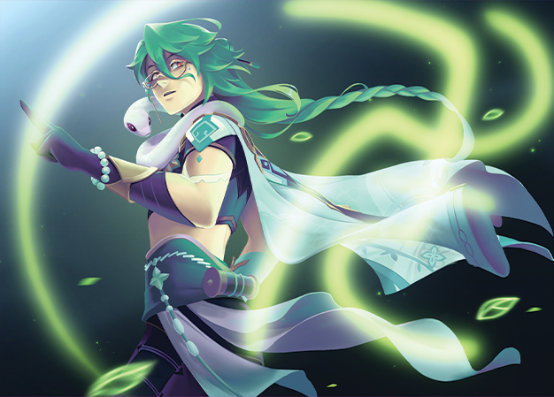 It's another year for our favorite coughing baby! Lets get him some Tylenol!! :D

🎉 Happy Birthday #Baizhu 🎉

📷📷 Art by <a href="/artbyvalence/">lance 🌙 comms open</a>  ! #GenshinImpact