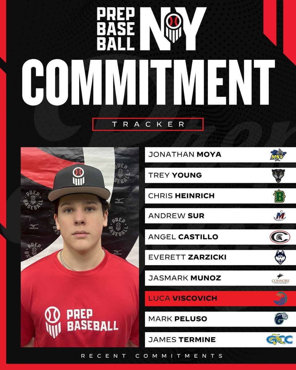 PrepBaseballNY's tweet image. Commitment Tracker 🗒️ 

Let's congratulate 👏  these players from across the state for their recent commitments‼️ 

📸 Luca Viscovich (Salve Regina Commit)

#commitment #collegebaseball