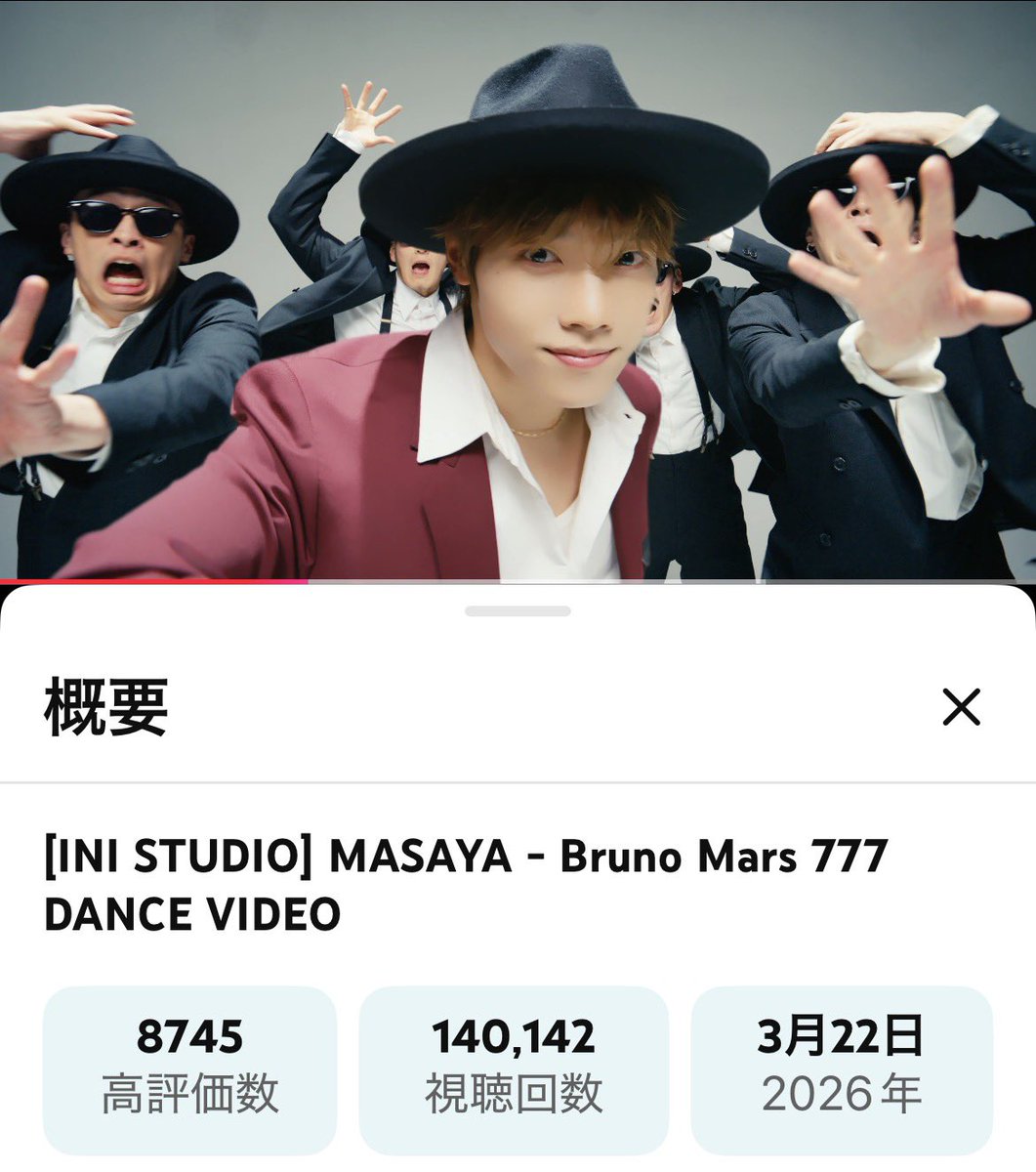 yoilwoo's tweet image. [INI STUDIO] MASAYA - Bruno Mars 777 DANCE VIDEO youtu.be/u7Cfb_F_SLg?si… @YouTubeより

14万回通過したよ💛
All 4 Uと一緒に毎日見てる🥰

#MASAYA_777
#INI_STUDIO
#木村柾哉
@official__INI