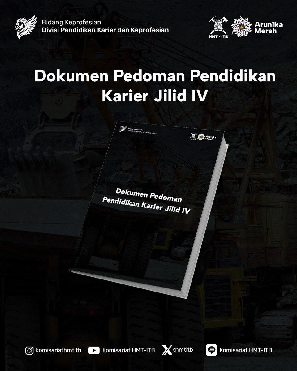 khmtitb's tweet photo. [DOKUMEN PEDOMAN PENDIDIKAN KARIER JILID 4]

Halo, Massa HMT!

Divisi Pendidikan Karier dan Keprofesian Komisariat HMT-ITB periode 2025/2026 telah melaksanakan program kerja PES yang bertujuan untuk membantu Massa Komisariat HMT-ITB dalam memahami lebih dalam bidang keilmuan dan https://t.co/QGRFXBErLe