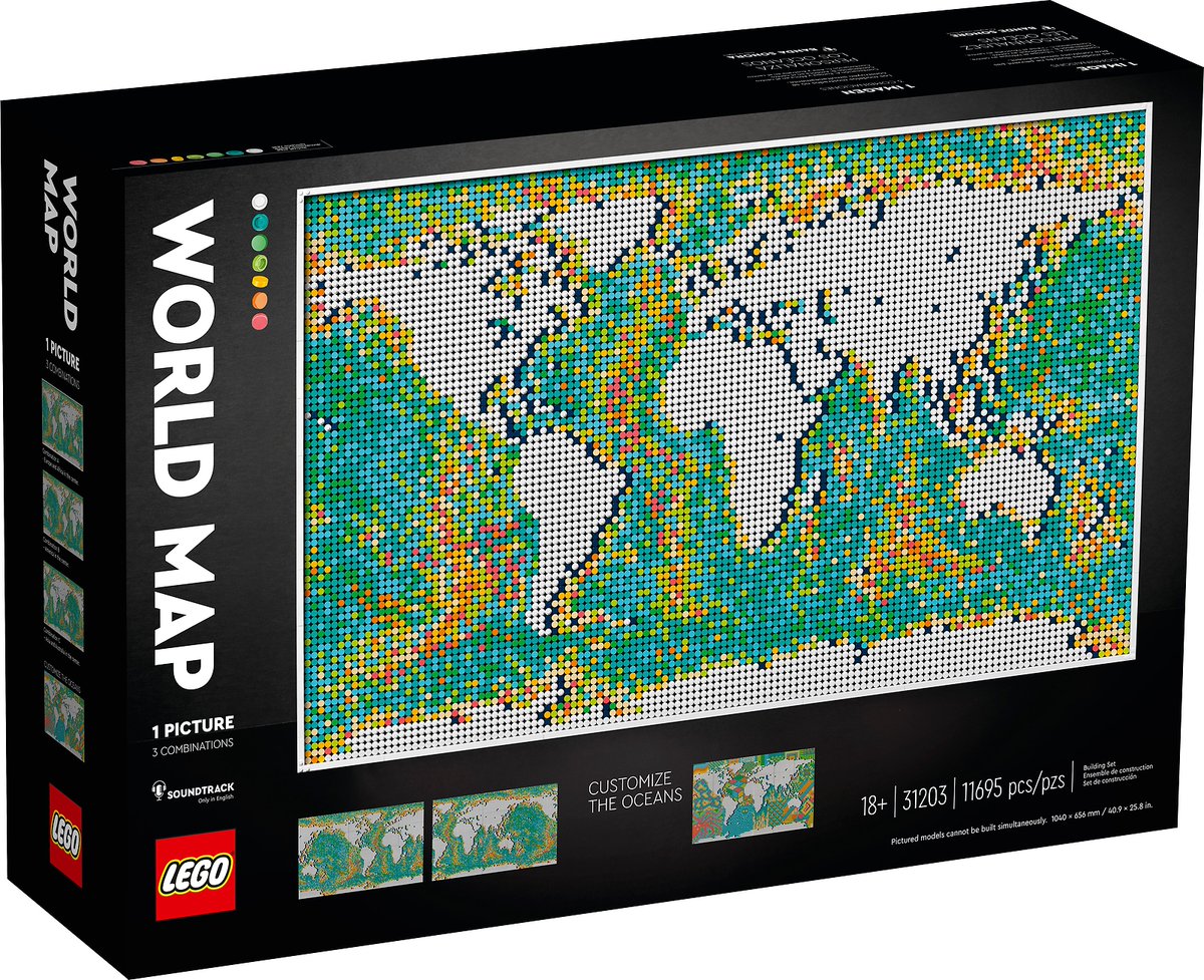 Lego_enthusiast's tweet image. LEGO Art: World Map (31203) New in sealed box.

Ends Mon 13th Apr @ 1:38am

ebay.com/itm/1277979906…

#ad #Lego #AFOL