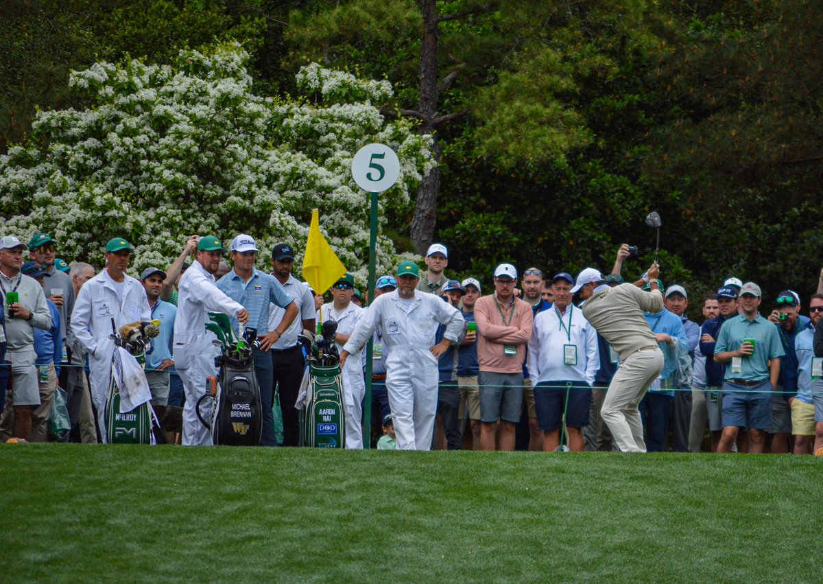 devin_young21's tweet photo. Back2Back🏆. Enjoyed watching @McIlroyRory tee it up for a practice round this year on his way to a 2nd green jacket https://t.co/zRaLiPqpCr