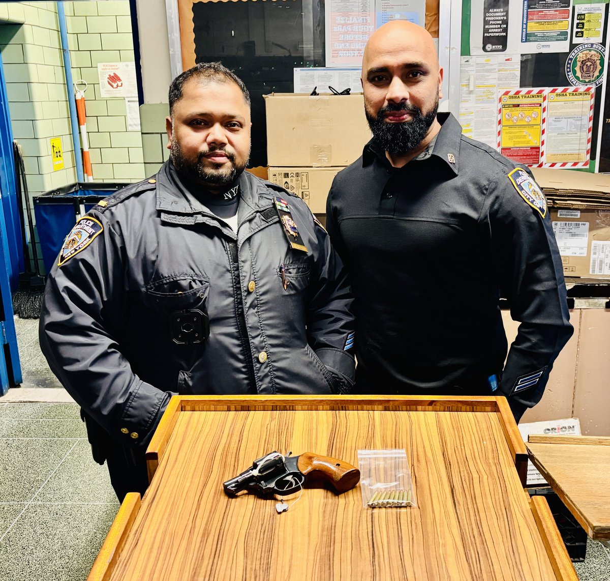 NYPD66Pct's tweet image. NYPD 66 Pct Midnight Platoon was out protecting our streets and keeping our community safe—successfully taking an illegal firearm off the streets with the help of a local community group Shmira. #CommunityPolicing #SaferStreets #OneLessGun