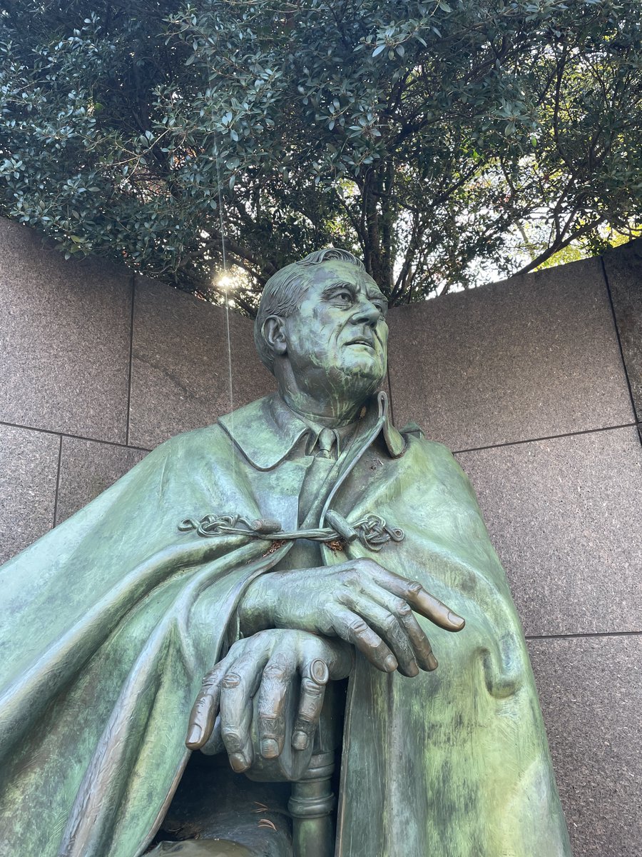 NationalMallNPS's tweet image. Just beginning his historic fourth term as President, Franklin Delano Roosevelt died #OTD in 1945 of a massive cerebral hemorrhage. Leading the nation through the Great Depression &amp;amp; WWII, FDR was one of the most transformative presidents in our history. He is remembered at the