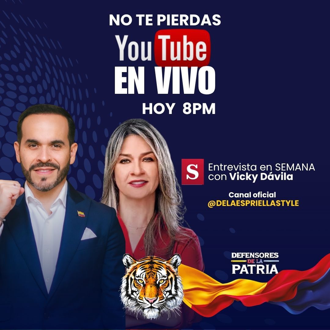 MuyEnojadoSoy's tweet image. Esta noche tenemos una cita imperdible en @RevistaSemana

Abelardo de la Espriella y Vicky Dávila. 🎙️💁🏻‍♀️🐯🇨🇴

Conéctense a las 8:00 PM para una conversación sin filtros. ⬇️

youtube.com/@revista_semana

 #AbelardoEnSemana