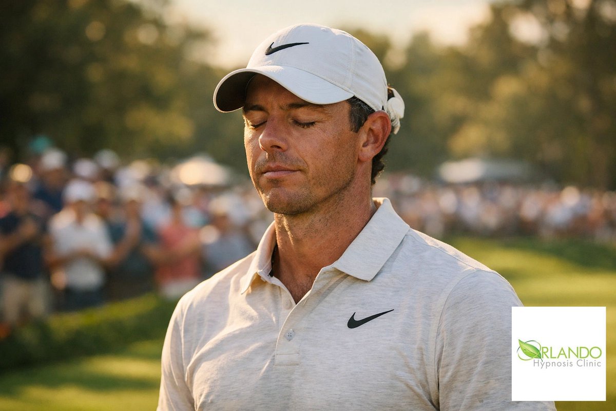 OHypnosisClinic's tweet image. The "Quiet" at The Masters isn't about the crowd. 🤫 It’s the athlete’s internal signal-to-noise ratio. TRUTH BOMB: High-performers try to "focus harder," but you don’t need more willpower. You need a quieter nervous system. 🧠⛳️ #TheMasters #MentalEdge #RootCause