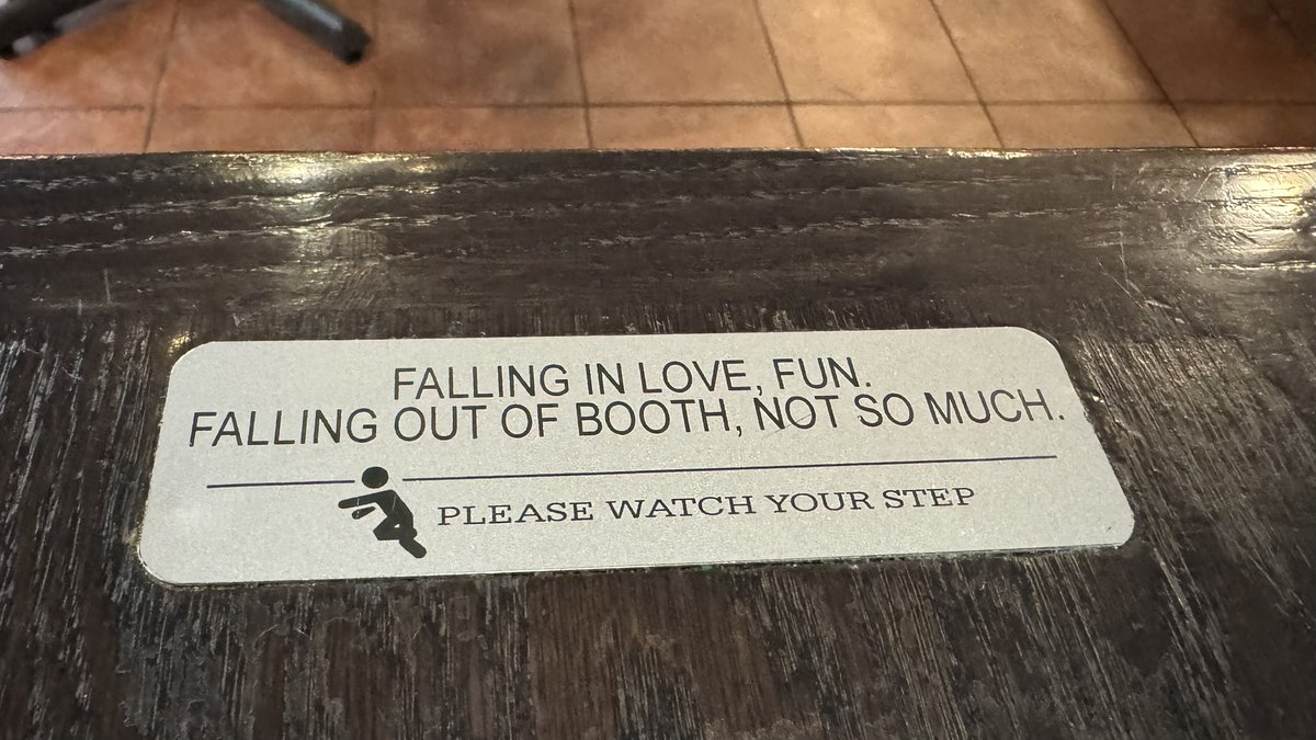 lucky13wxman's tweet photo. SUN 4/12/26
Great words of wisdom at our restaurant tonight…😂
Guess this could be my “laugh of the day”?🤔
#laughoftheday #wordsofwisdom https://t.co/LEYFIwsdQZ