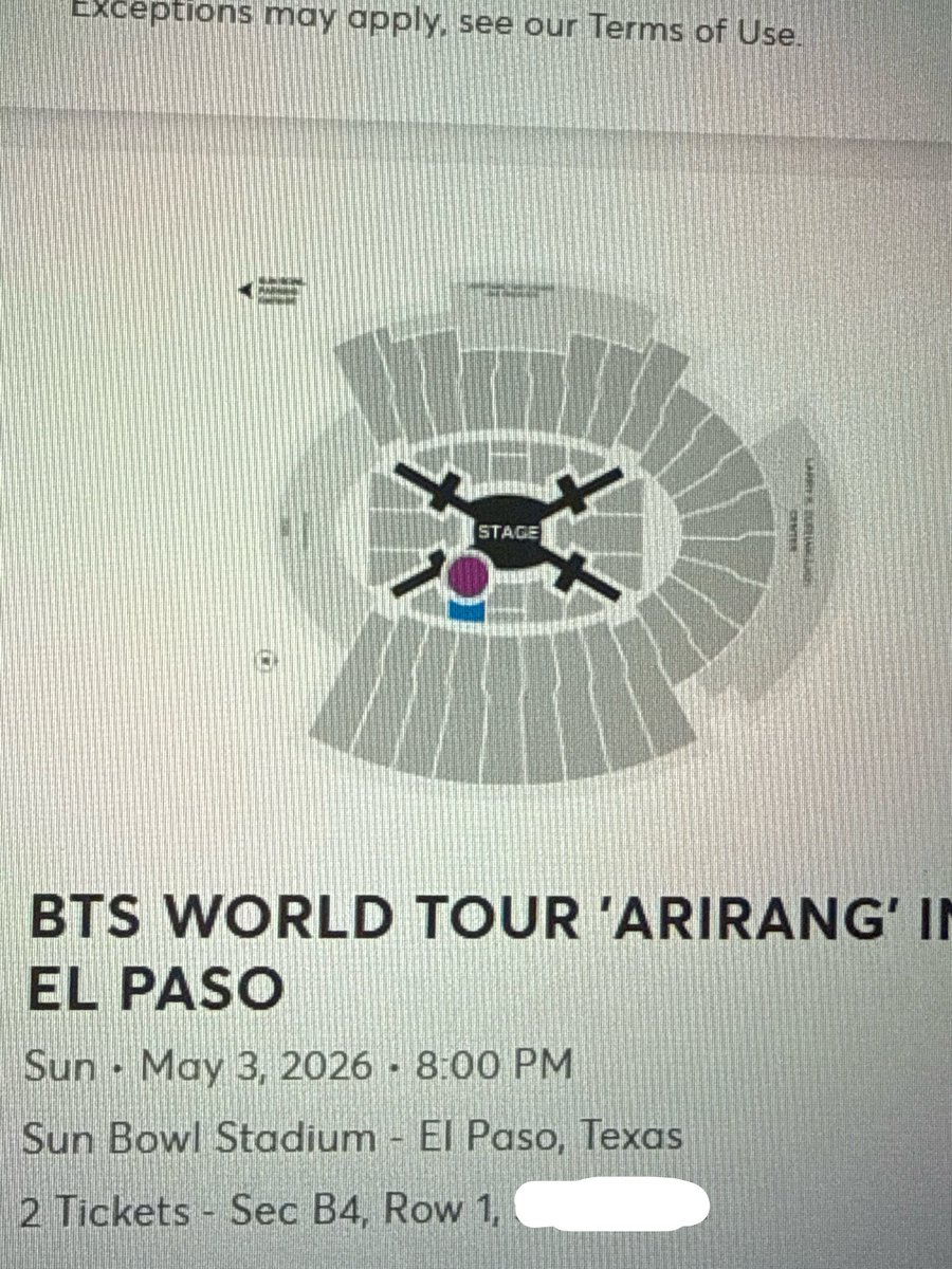 shibainurface's tweet image. INTEREST CHECK!!! VIP barricade bts arirang tour el paso tickets 

my friend and i may not be able to go to day 2 of bts in el paso (may 3rd)

we have two VIP BARRICADE seats - can provide proof + receipt + facetime etc

wts wtt wtb bts texas tx arirang tour el paso