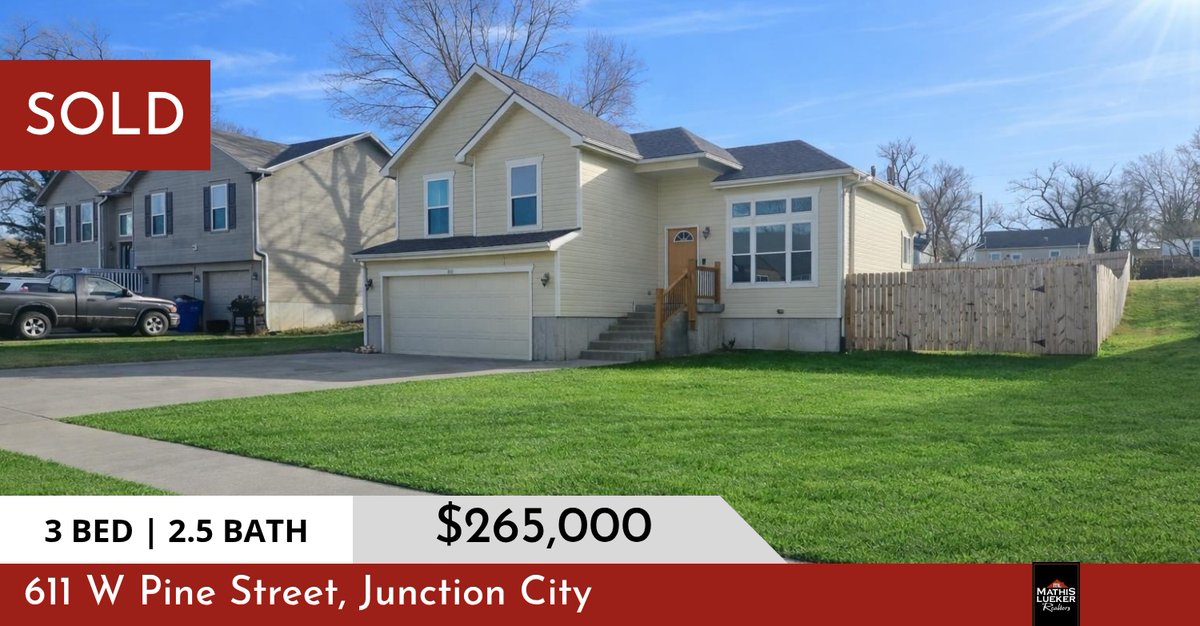 Take a look at this recently sold listing in Junction City! If you're thinking about buying or selling, I'd love to help - let's connect. Call Staci at (785) 223-1308 to get started.

Mathis Lueker REALTORS
785-762-3400
809 S... homeforsale.at/611_W_PINE_STR…