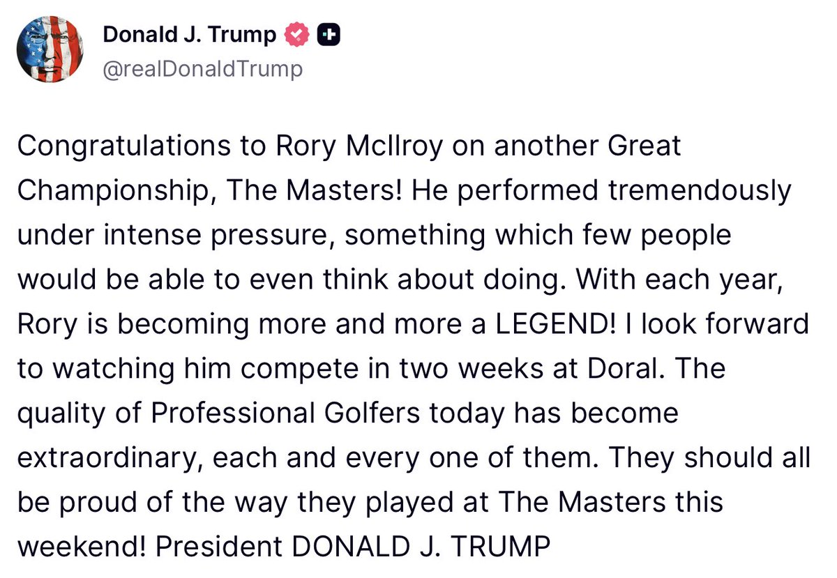 The White House tweet media