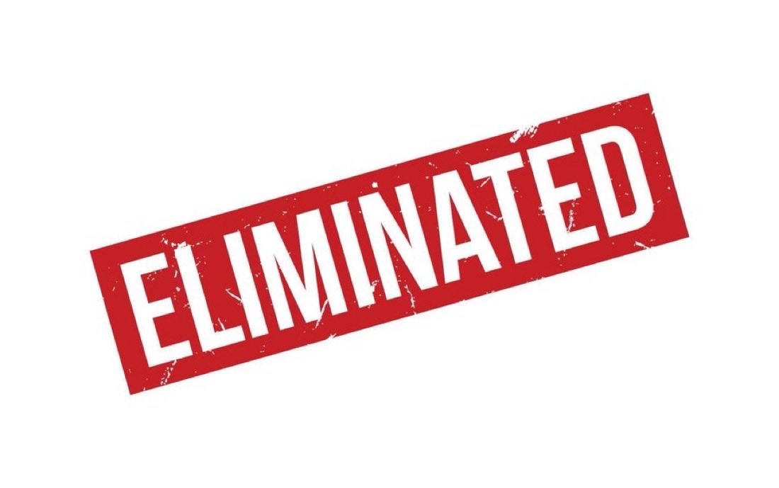 I miss those 'Eliminated' updates.