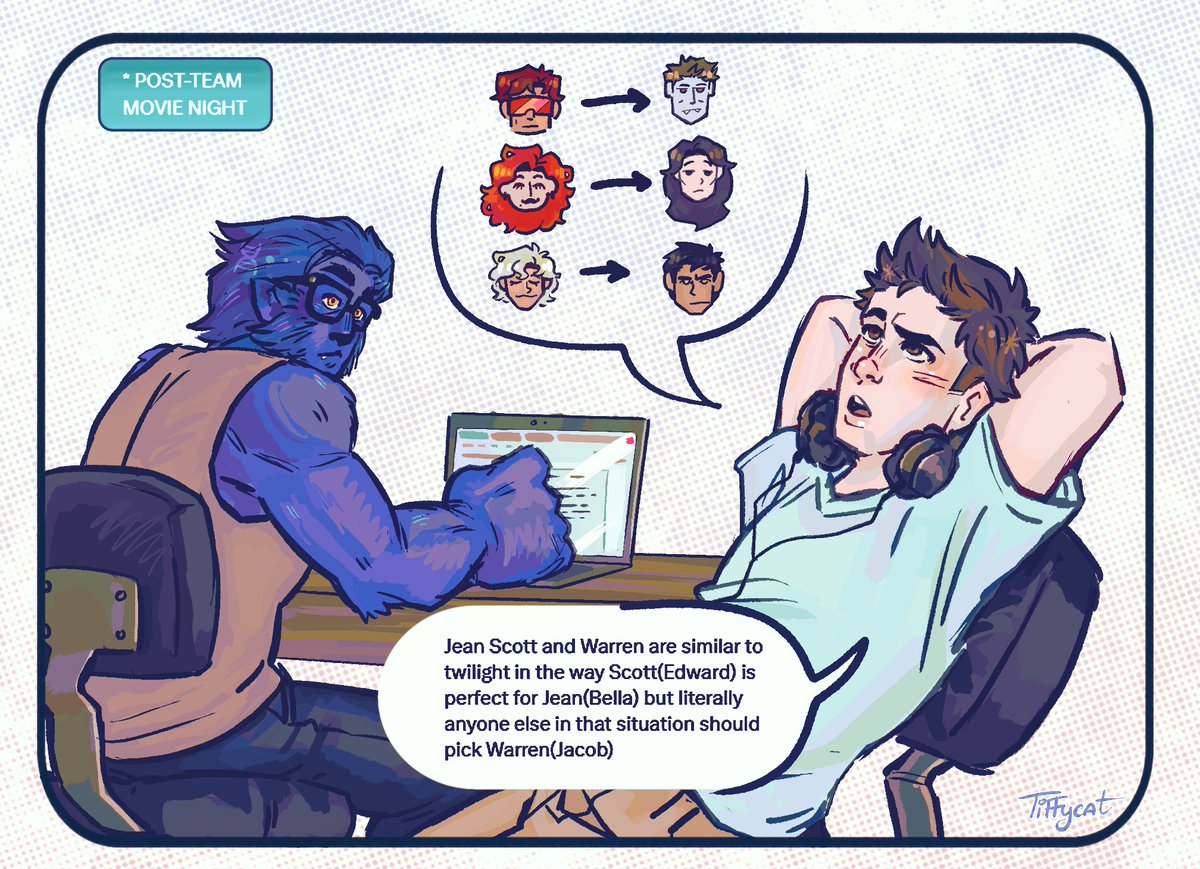 Tiiffycat's tweet image. art imitates life or smth like that
#xmen