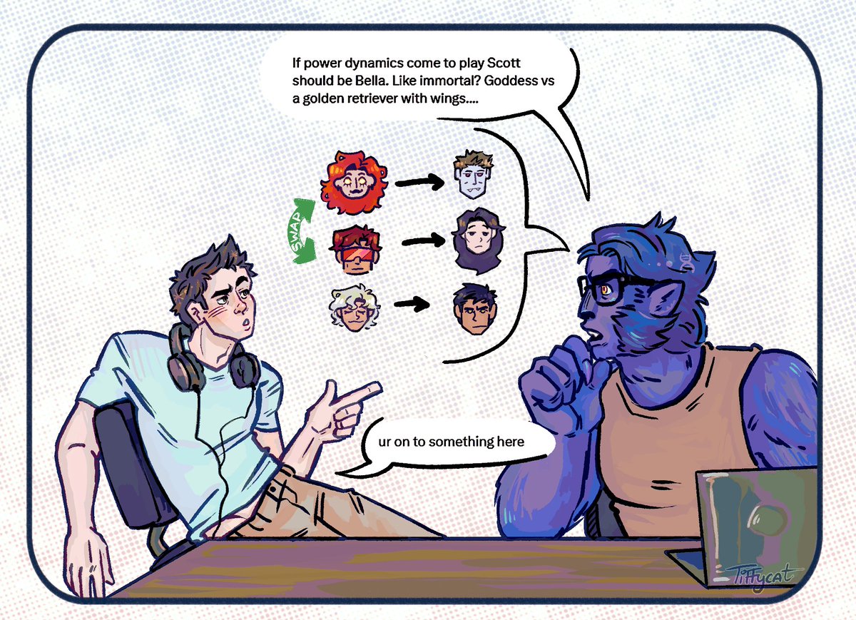 Tiiffycat's tweet image. art imitates life or smth like that
#xmen