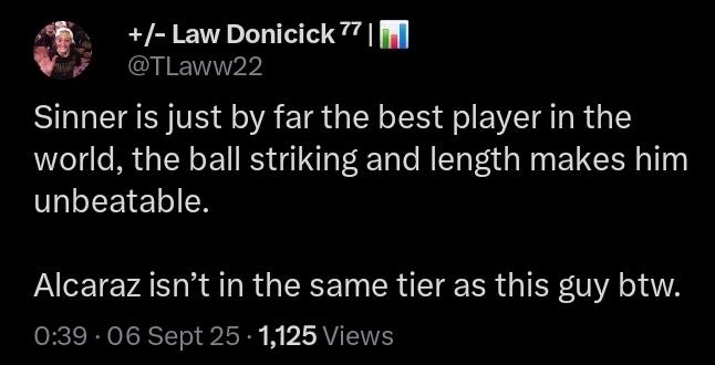 +/- Law Donicick ⁷⁷ | 📊 tweet media
