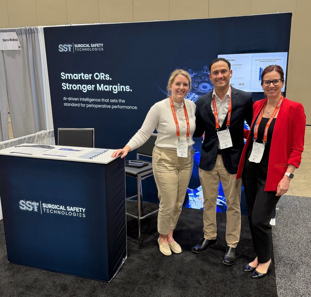 aimbient's tweet photo. The SST team is at the AORN Global Surgical Conference & Expo this week and looking forward to an exciting few days.

Stop by booth 152 to learn about our AI-driven intelligence solution, Room State, that sets the standard for perioperative performance.​

Want to guarantee time with our team? Book here: https://t.co/05NEO8AdpA

#AORN2026 #AORNExpo #PerioperativeLeadership #SurgicalOperations #ORLeadership #PerioperativeNursing