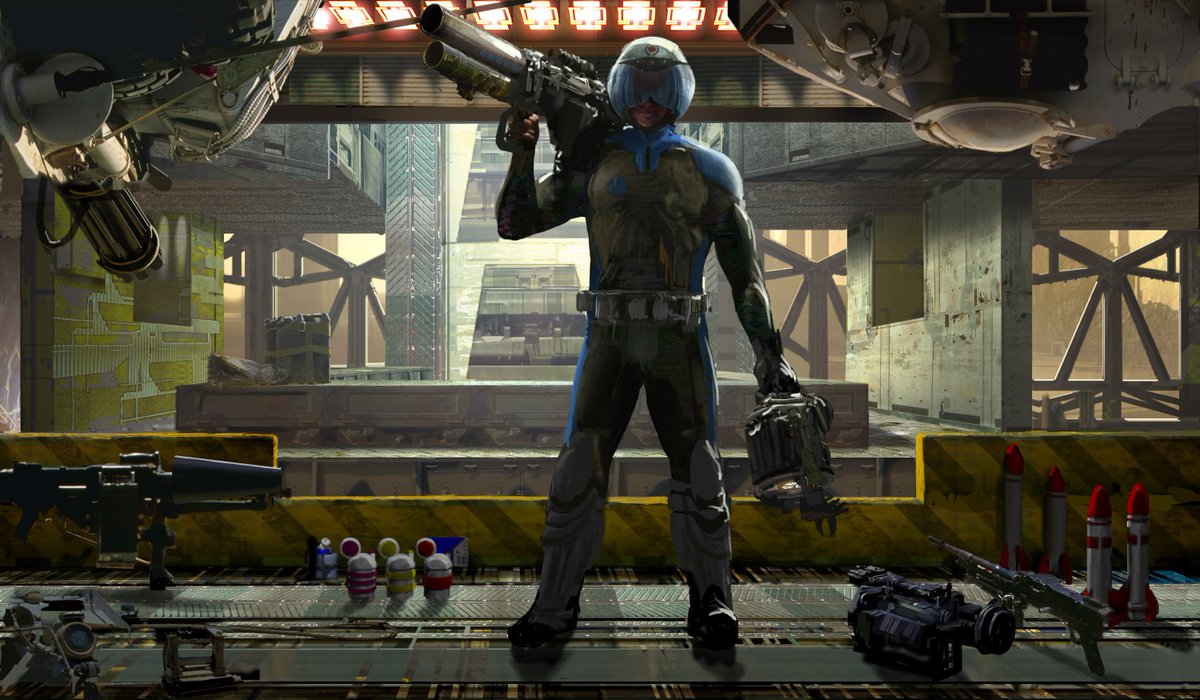 I am open to being wrong, but this 100% is supposed to represent the Security Officer from the Original Marathon games right?

<a href="/HiddenXperia/">Luc // HiddenXperia</a> have you seen this one yet?