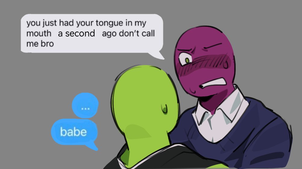 // Grapeduo , suggestive (? 

Okay this is the last one I swear...
#alanbecker