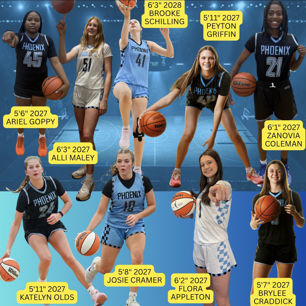 phoenixselect's tweet photo. PHX Elite is playing at the Clash of the Clubs in Houston at the NRG Center:
Fri. April 15 @ 7pm Court 30
Sat. April 16 @ 9:10am Court 34
Sat-Sun (Apr 16-17): bracket play
➡️Multiple kids w/ D1 offers
➡️Multiple 6 footers
➡️Multiple high academic kids
➡️7 kids ranked in Texas https://t.co/KGTiiDFdb7