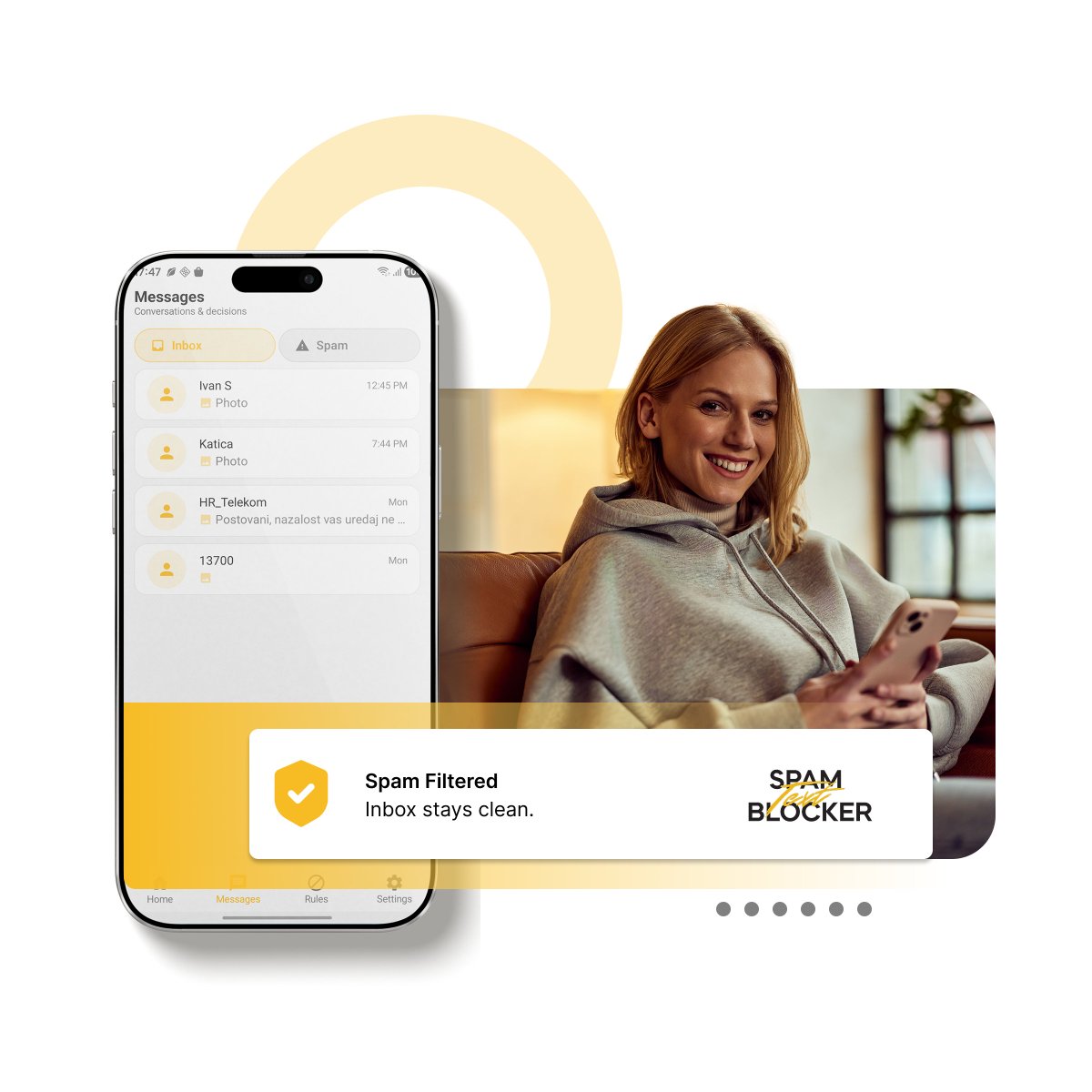 Drowning in spam texts, fake delivery alerts, and sketchy bank messages? 👀  

Nomorobo auto-filters junk, scams, and smishing on iPhone &amp;amp; Android so only real texts reach you. 

Get your inbox back: nomorobo.com/spam-text-bloc… #Security #SpamTexts