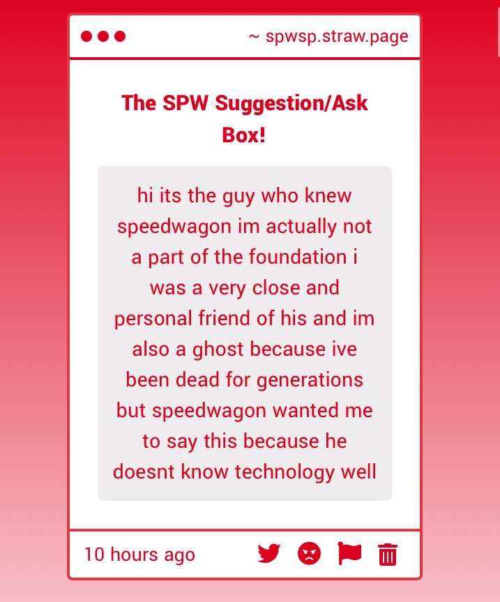 Speedwagon Foundation tweet media