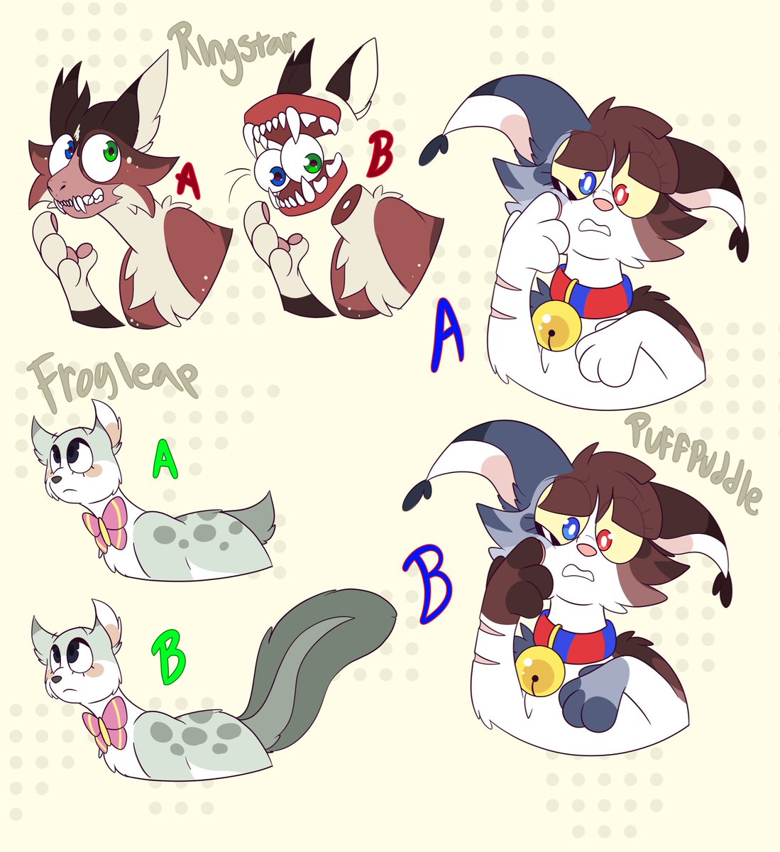 bustersw0rd_'s tweet image. Im considering some redesigns for my #tadc x #warriors au, polls in 🧵
