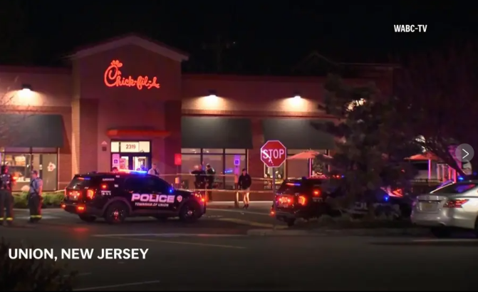 Police say 1 person killed and 6 injured in shooting at a Chick-fil-A in New Jersey
