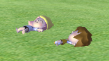 chihiro and chiaki on my island :)